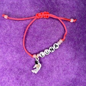 Pink Handmade Adjustable String Bracelet